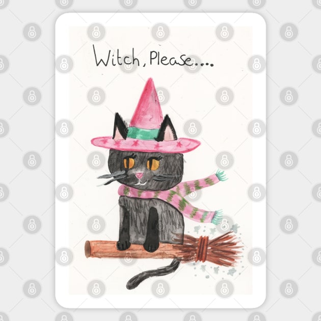 Witch please Sticker by Charlotsart